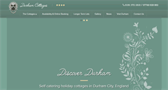 Desktop Screenshot of durhamcottages.com
